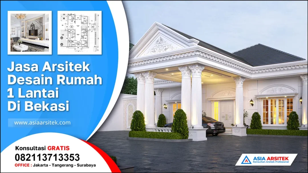 Jasa Arsitek Desain Rumah 1 Lantai di Duren Jaya Bekasi