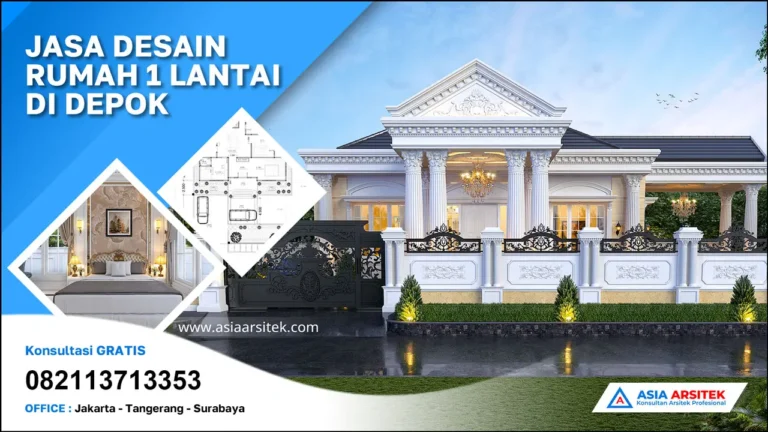 Jasa Arsitek Desain Rumah 1 Lantai di Sawangan Depok