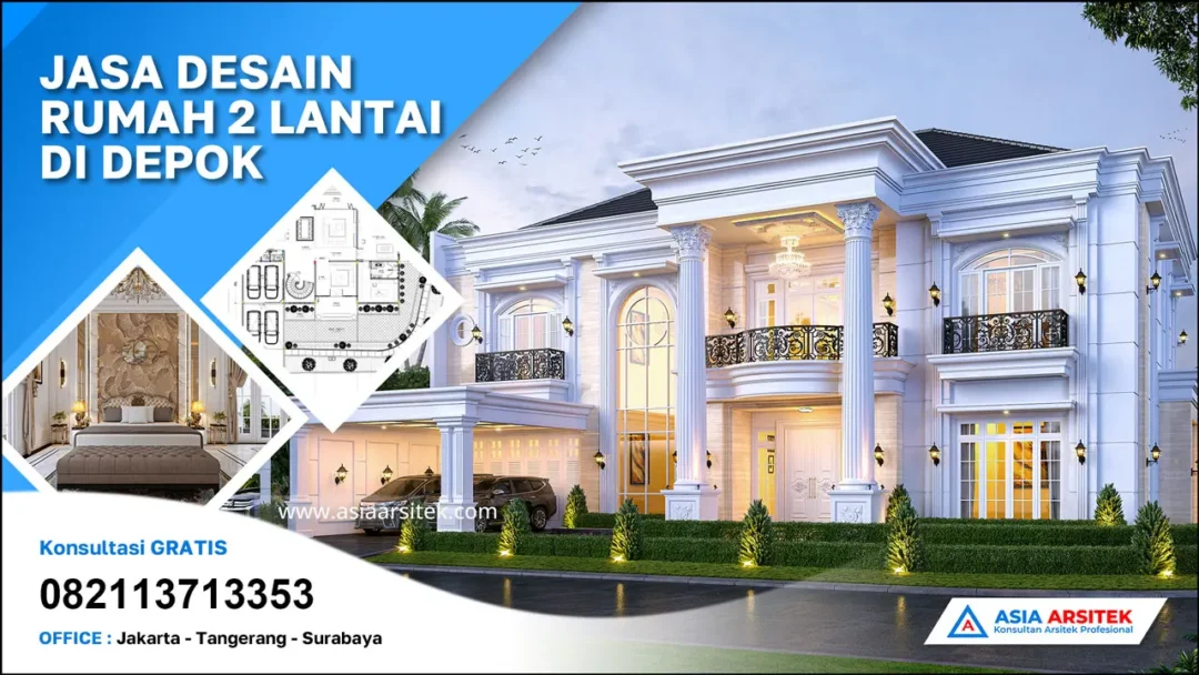 Jasa Arsitek Desain Rumah 2 Lantai di Beji Depok jasa desain rumah depok