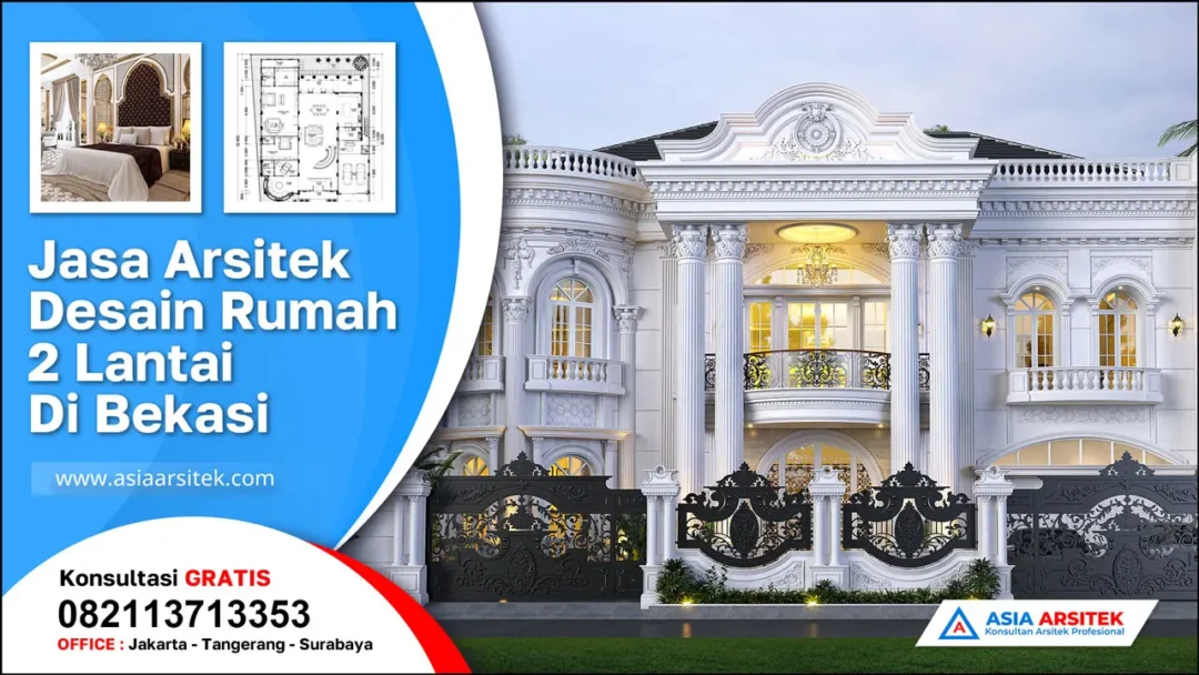 Jasa Arsitek Desain Rumah 2 Lantai di Bojong Menteng Bekasi