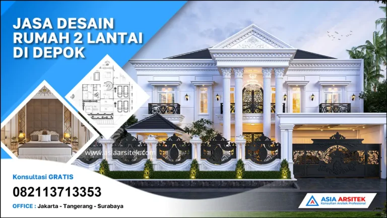 Jasa Arsitek Desain Rumah 2 Lantai di Bojongsari Depok jasa desain rumah depok