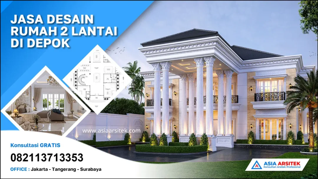 Jasa Arsitek Desain Rumah 2 Lantai di Cilodong Depok jasa desain rumah depok