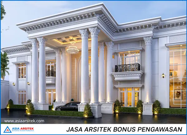Jasa Arsitek Desain Rumah 2 Lantai di Depok klasik palm