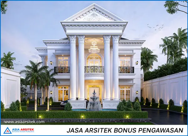 Jasa Arsitek Desain Rumah 2 Lantai di Depok klasik sum
