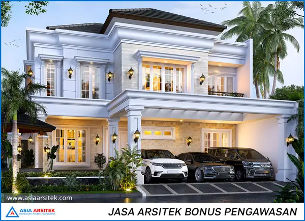 Jasa Arsitek Desain Rumah 2 Lantai di Depok tropis