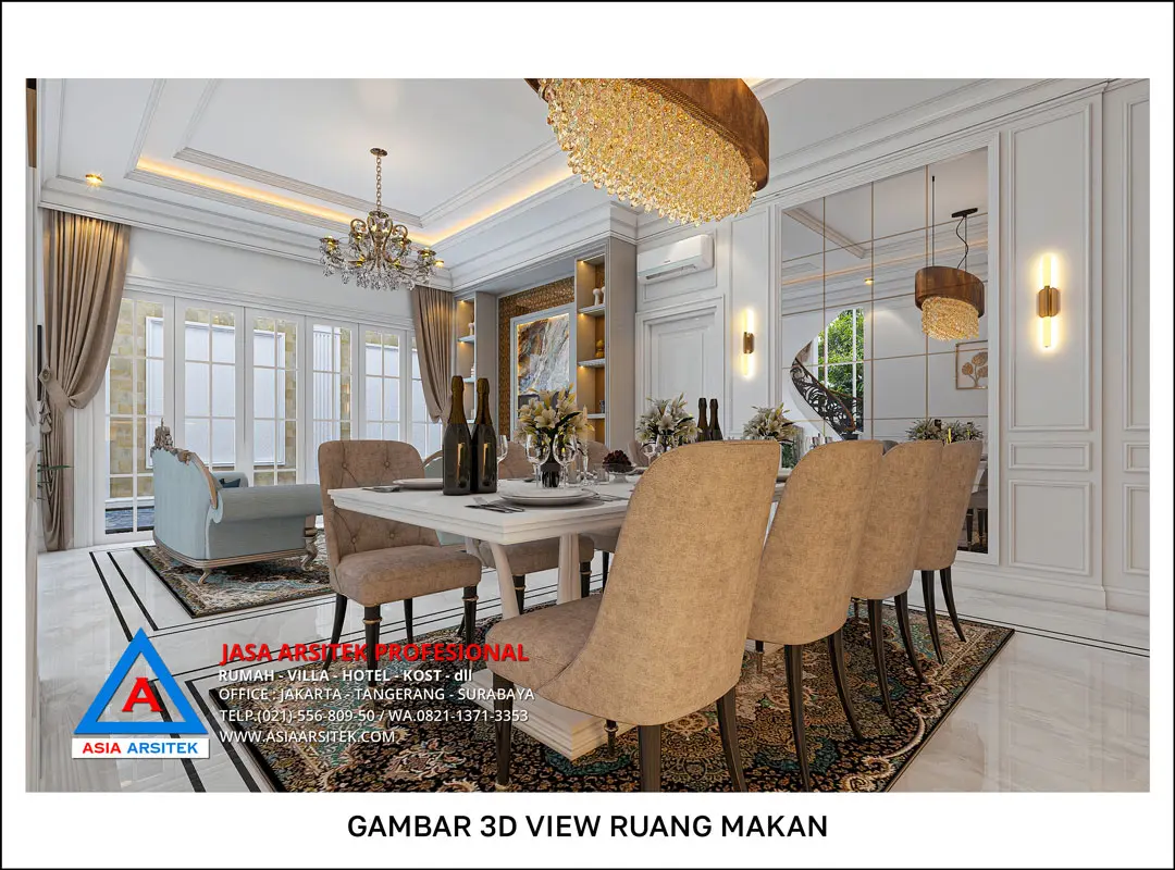 Jasa Arsitek Desain Rumah 2 Lantai di Depok Desain Interior Ruang Makan