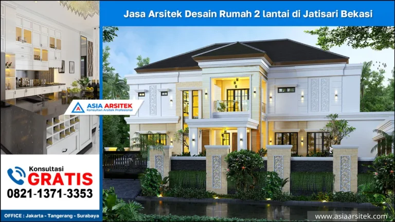 Jasa Arsitek Desain Rumah 2 lantai di Jatisari Bekasi