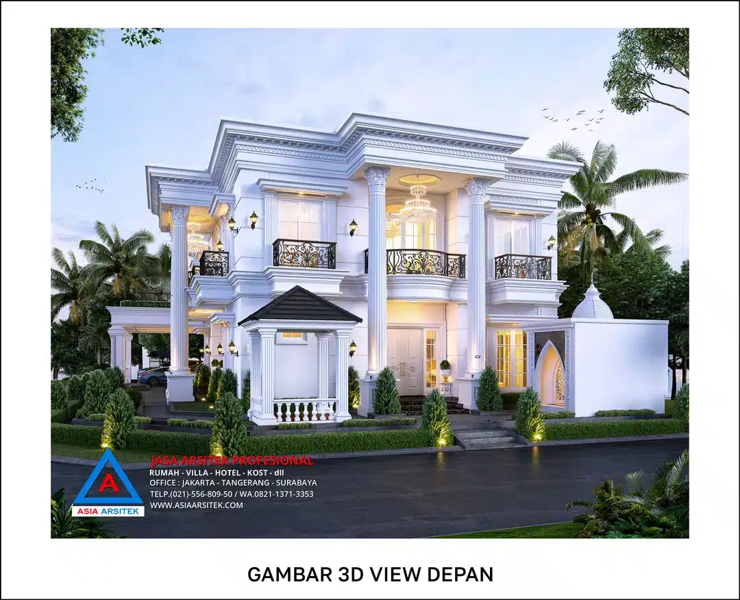 Jasa Arsitek Desain Rumah 2 Lantai di Limo Depok samping
