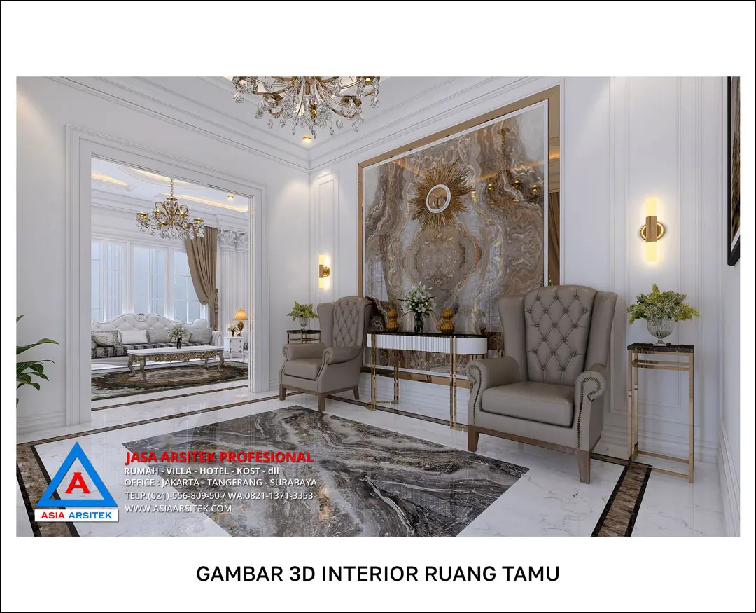 Jasa Desain Interior Depok arsitek depok ruang tamu
