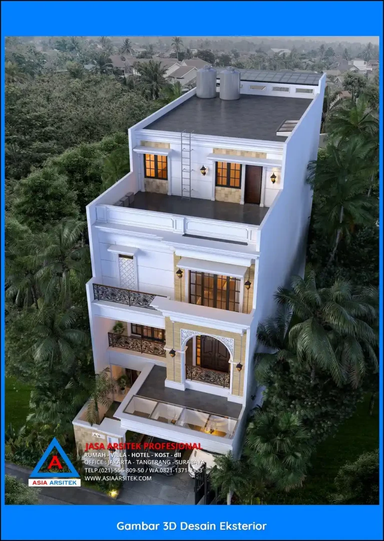Jasa Desain Rumah 4 Lantai di Bintara Jaya Bekasi, jasa desain rumah gratis, jasa arsitek rumah, jasa gambar rumah, jasa desain bekasi

