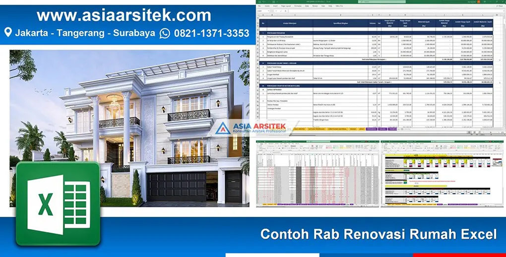 Contoh Rab Renovasi Rumah Excel