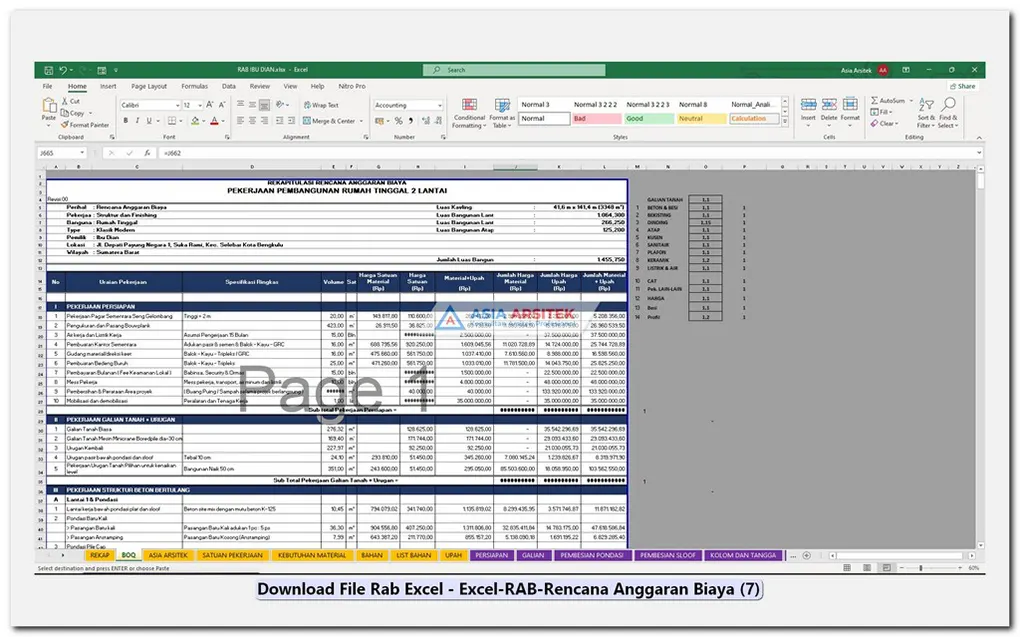 Download File Rab Excel