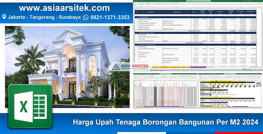 Harga Upah Tenaga Borongan Bangunan Per M2 2025