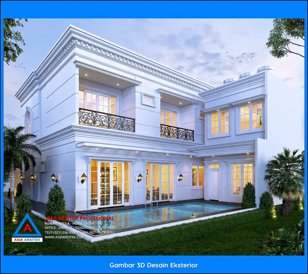 Jasa Desain Rumah 2 Lantai di Jaticempaka Bekasi