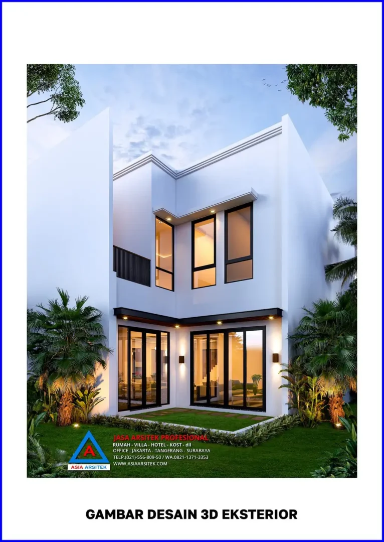 Jasa Desain Rumah Minimalis 2 Lantai di Limo Depok