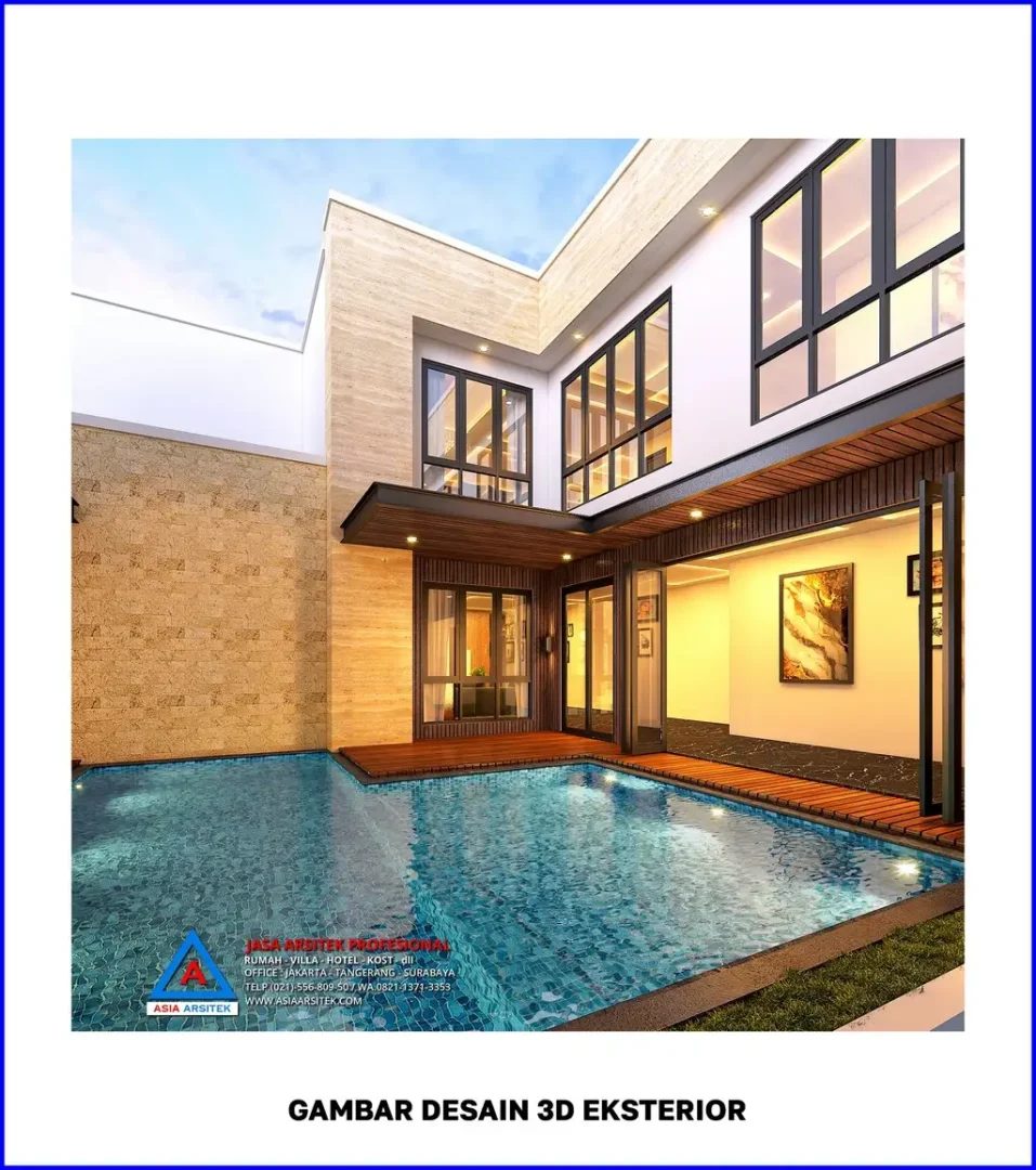 Jasa Desain Rumah Minimalis 2 Lantai di Pancoran Mas Depok