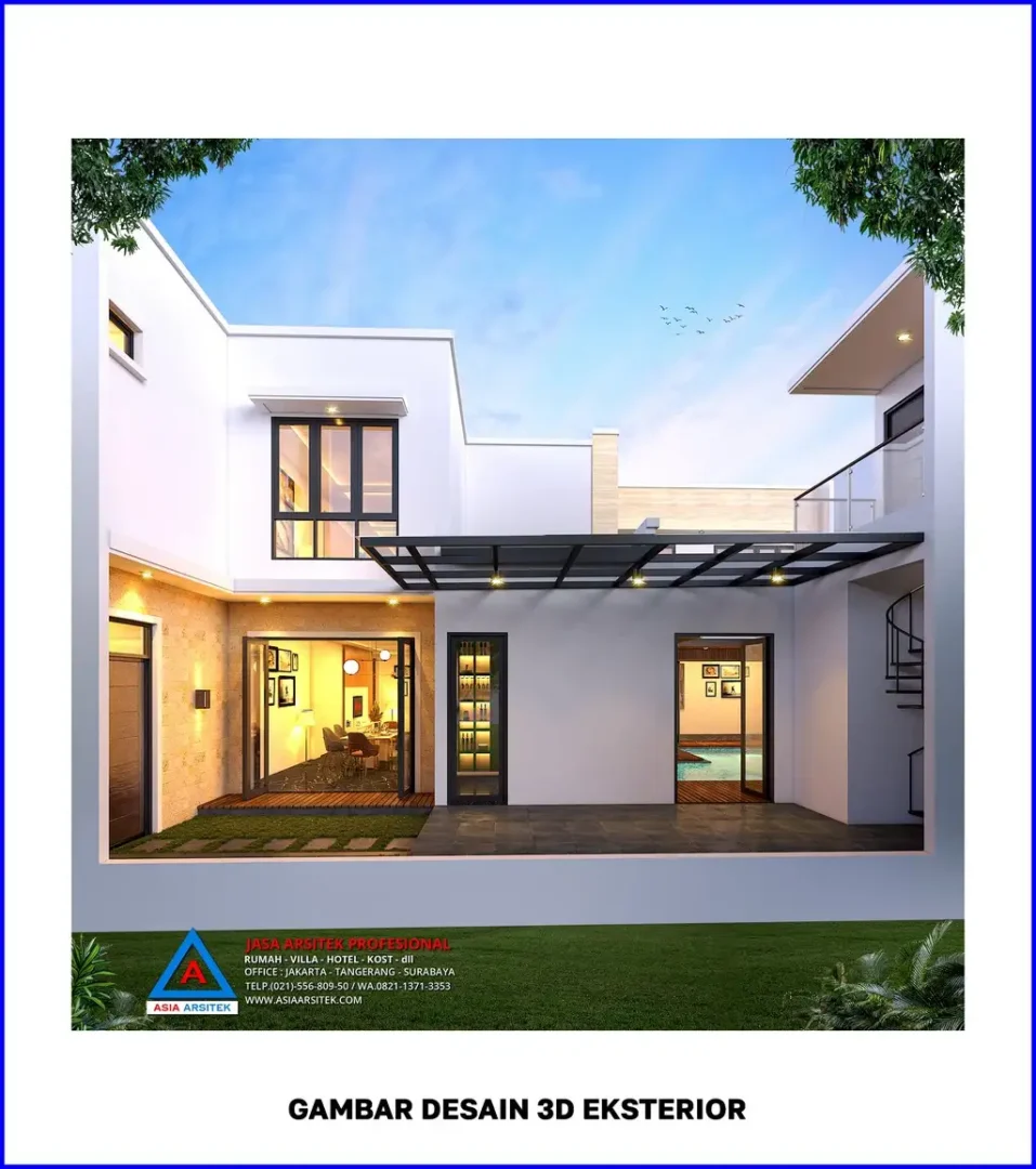 Jasa Desain Rumah Minimalis 2 Lantai di Pancoran Mas Depok