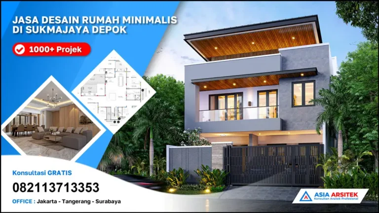 Jasa Desain Rumah Minimalis 3 Lantai di Sukmajaya Depok