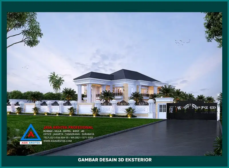 area depan bangunan oleh Jasa Desain Arsitek Depok, jasa arsitek rumah depok, jasa desain rumah depok, jasa gambar rumah depok