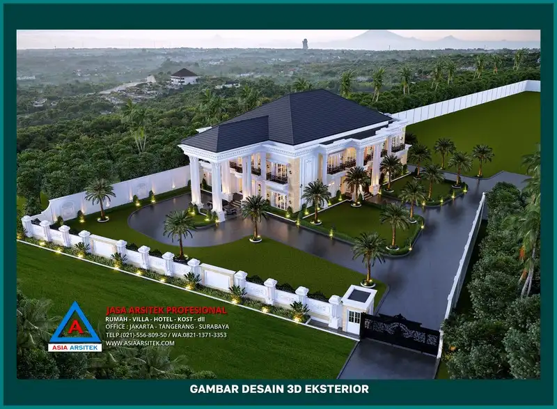 tampak atas oleh Jasa Desain Arsitek Depok, jasa arsitek rumah depok, jasa desain rumah depok, jasa gambar rumah depok