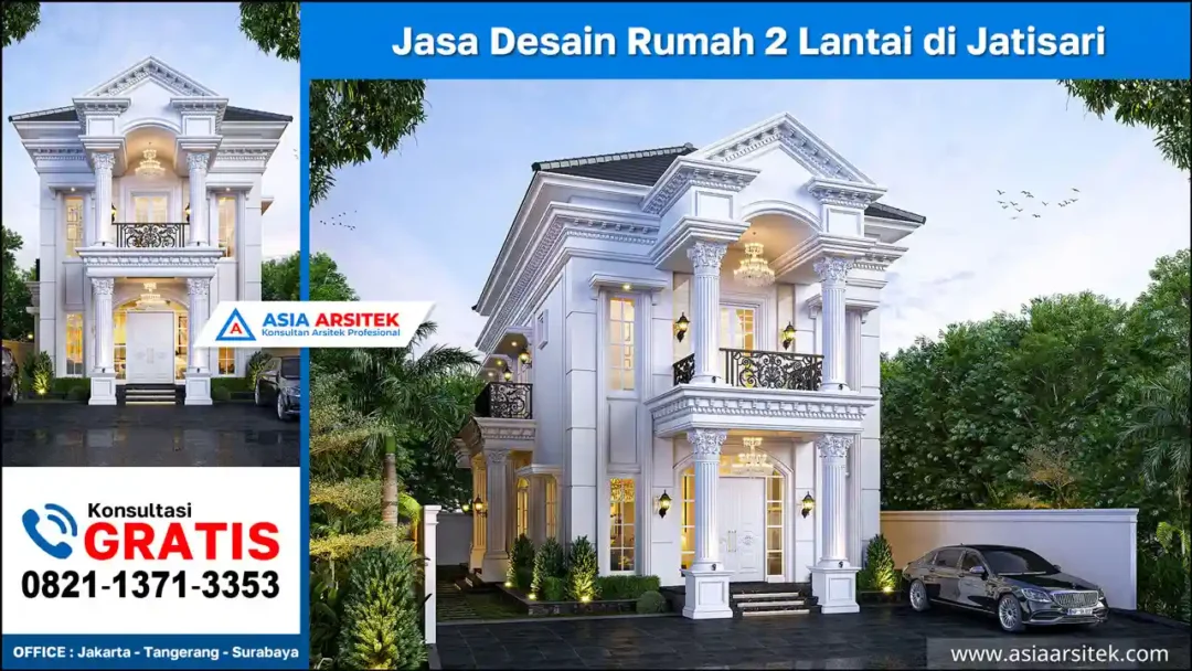 Jasa Desain Rumah 2 Lantai di Jatisari Bekasi