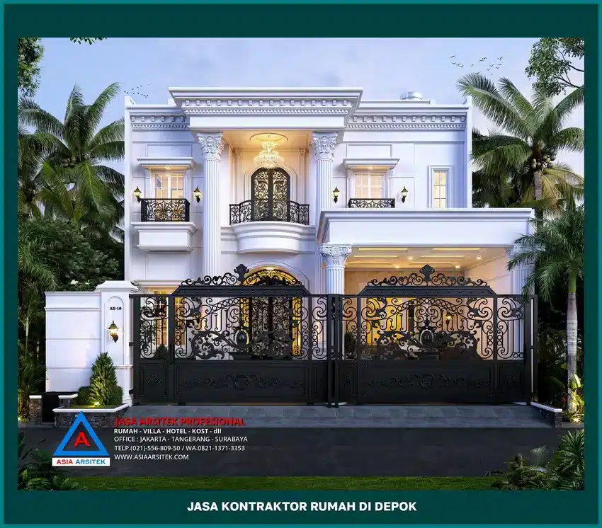 tampak depan Jasa Kontraktor Rumah di Depok, kontraktor rumah, jasa kontraktor, jasa kontraktor rumah, kontraktor bangun rumah, kontraktor rumah mewah, kontraktor bangunan, jasa kontraktor bangunan