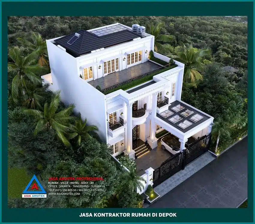tampak atas Jasa Kontraktor Rumah di Depok, kontraktor rumah, jasa kontraktor, jasa kontraktor rumah, kontraktor bangun rumah, kontraktor rumah mewah, kontraktor bangunan, jasa kontraktor bangunan