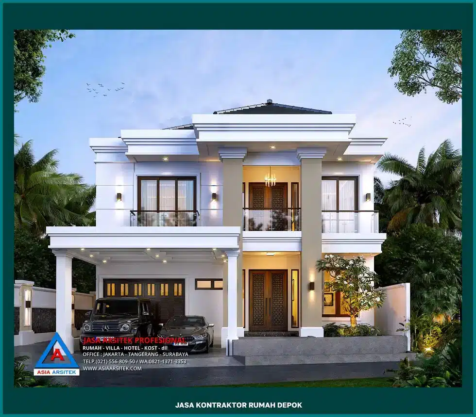 tampak depan Kontraktor Rumah Depok, kontraktor rumah, jasa kontraktor, jasa kontraktor rumah, kontraktor bangun rumah, kontraktor rumah mewah, kontraktor bangunan, jasa kontraktor bangunan