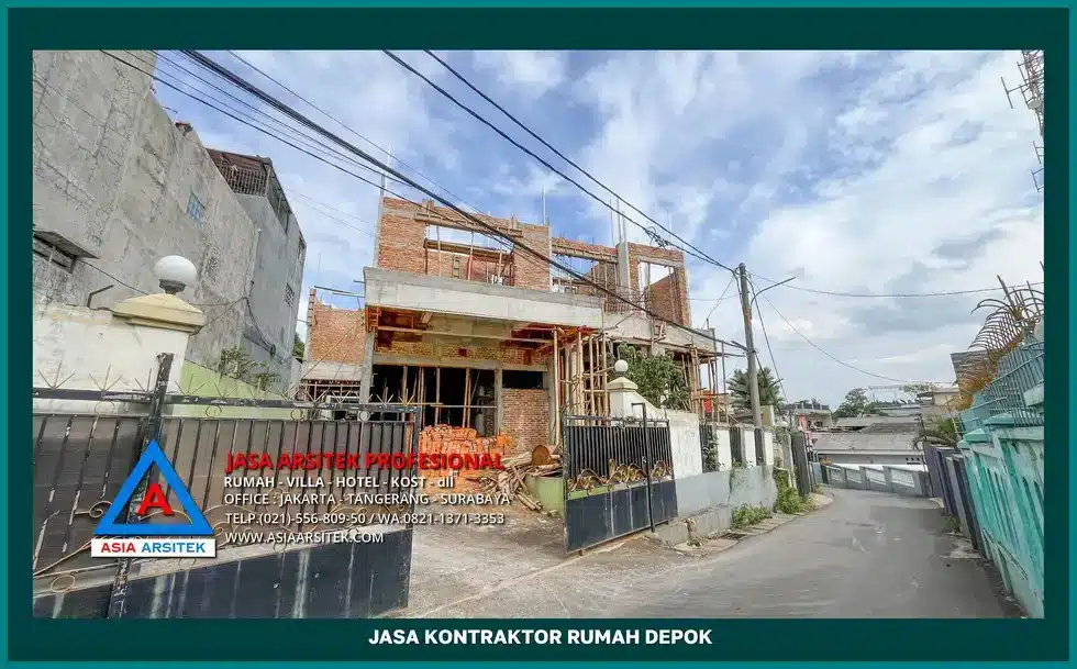 tampak depan bangunan Kontraktor Rumah Depok, kontraktor rumah, jasa kontraktor, jasa kontraktor rumah, kontraktor bangun rumah, kontraktor rumah mewah, kontraktor bangunan, jasa kontraktor bangunan