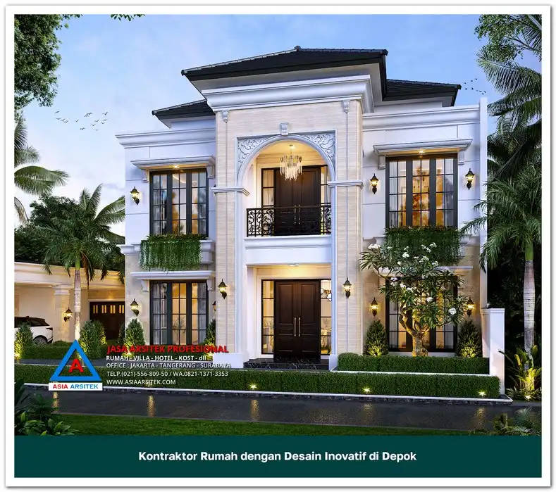fasad Kontraktor Rumah dengan Desain Inovatif di Depok, kontraktor rumah, jasa kontraktor, jasa kontraktor rumah, kontraktor bangun rumah, kontraktor rumah mewah, kontraktor bangunan, jasa kontraktor bangunan