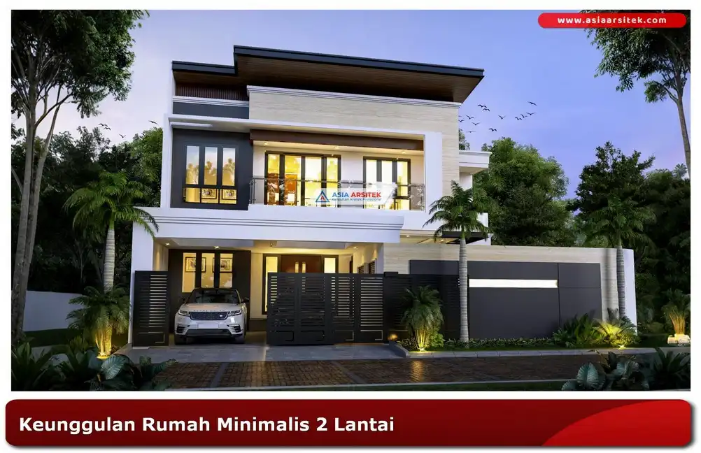 Gambar rumah minimalis 2 lantai tampak depan