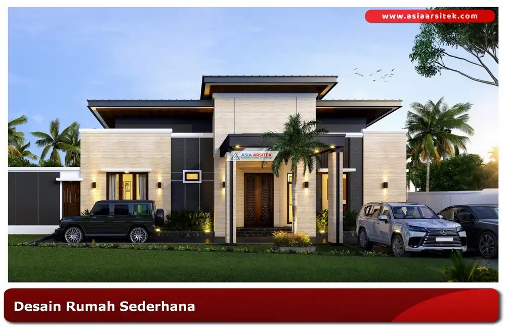 Desain rumah minimalis sederhana dengan carport modern