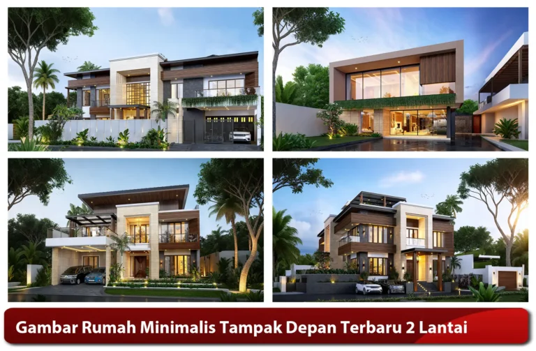 Gambar Rumah Minimalis Tampak Depan Terbaru 2 Lantai
