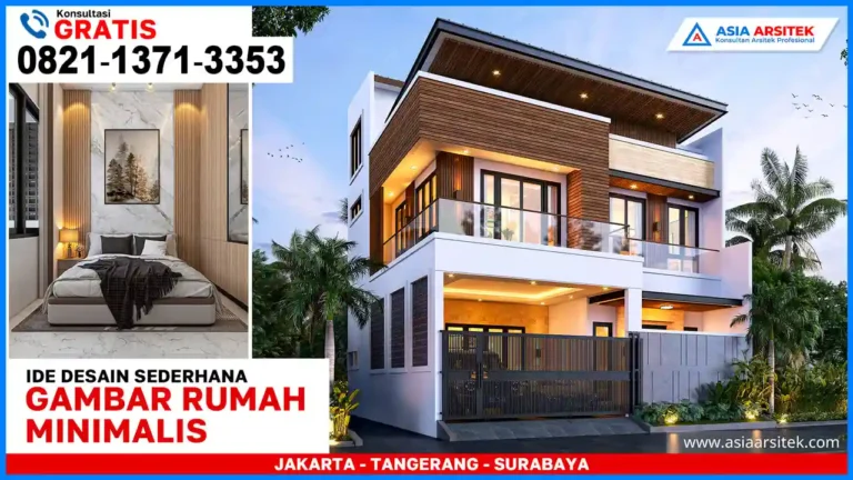 Ide Gambar Rumah Minimalis Sederhana dan Elegan Simpel Tapi Cantik – Tampak depan rumah minimalis satu lantai dengan desain simpel, atap miring modern, warna netral, dan sentuhan taman kecil yang mempercantik fasad.