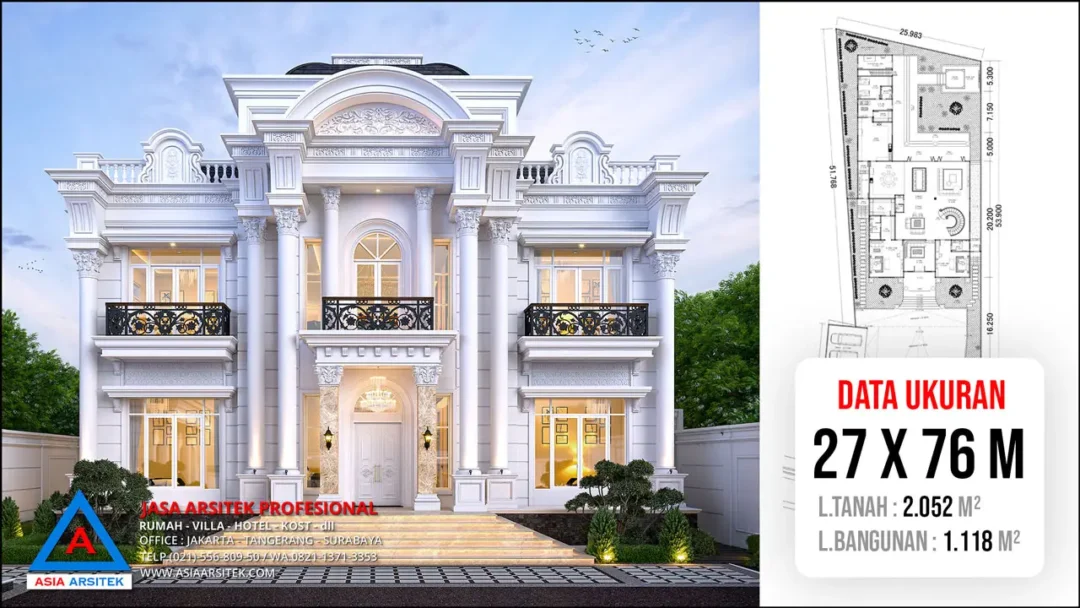 hd Jasa Arsitek Desain Rumah Mewah Klasik 2 Lantai di Jambi, jasa arsitek jambi, arsitek jambi, jasa arsitek rumah di jambi, jasa desain rumah di jambi,