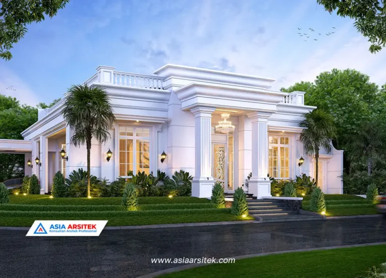 Jasa Arsitek Desain Rumah Klasik di Sawangan Depok 1 lantai