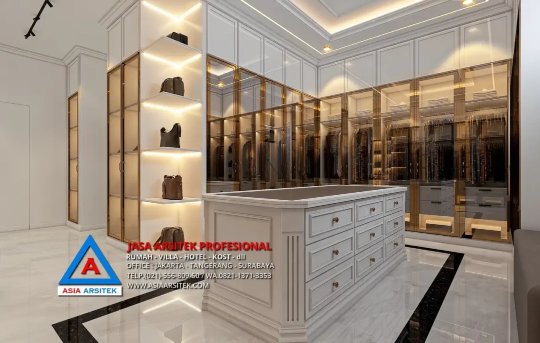 wic Jasa Arsitek Desain Rumah Mewah Mediterania 2 Lantai di Serang