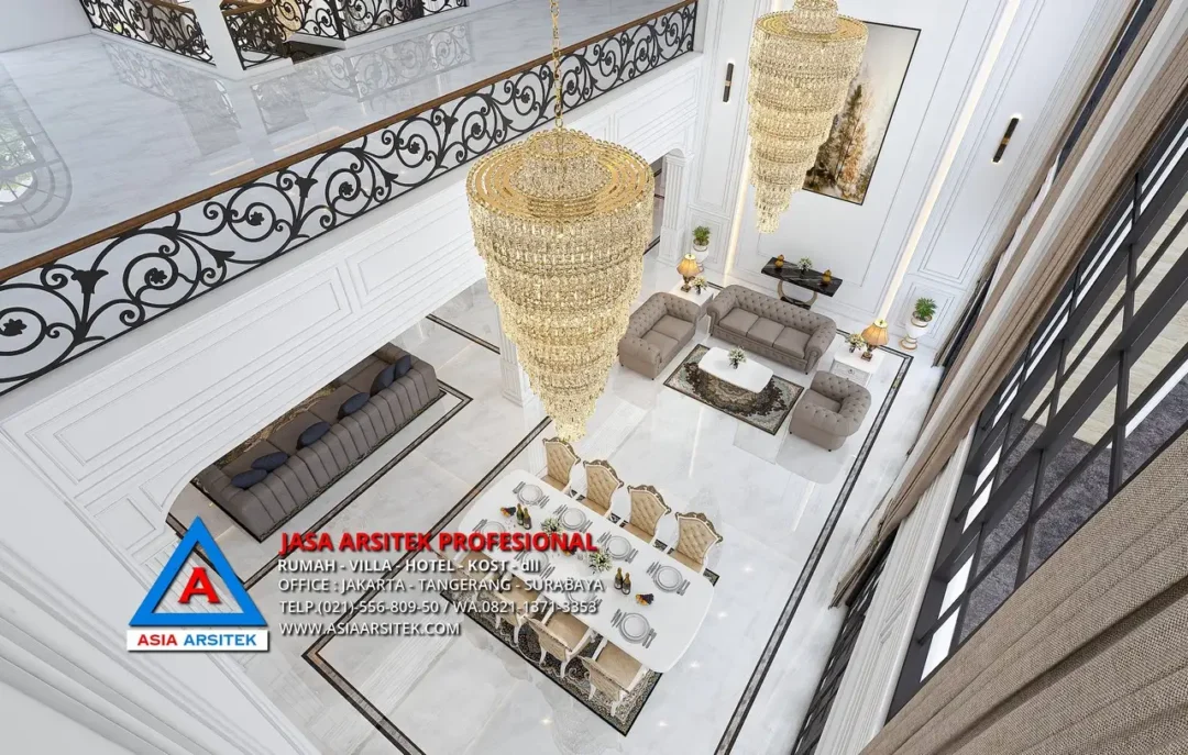 void Jasa Arsitek Desain Rumah Mewah Mediterania 2 Lantai di Serang