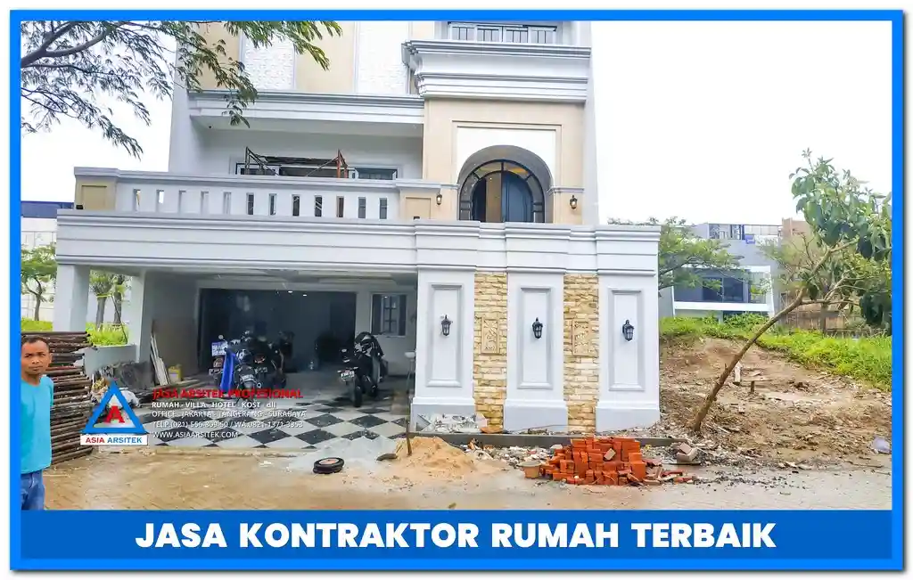 Jasa Kontraktor Rumah 3 Lantai Bekasi