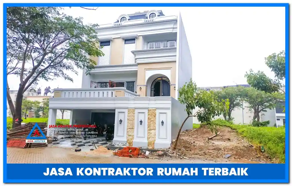 Jasa Kontraktor Rumah 3 Lantai Bekasi