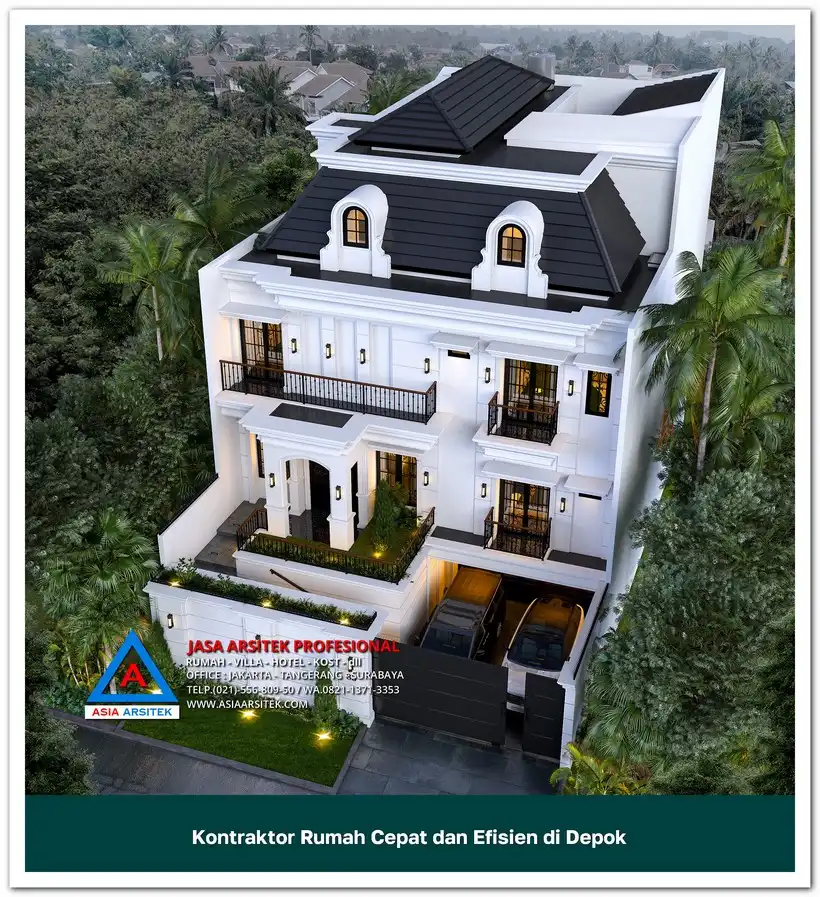 tampak atas Kontraktor Rumah Cepat dan Efisien di Bojongsari Depok, kontraktor rumah, jasa kontraktor, jasa kontraktor rumah, kontraktor bangun rumah, kontraktor rumah mewah, kontraktor bangunan, jasa kontraktor bangunan