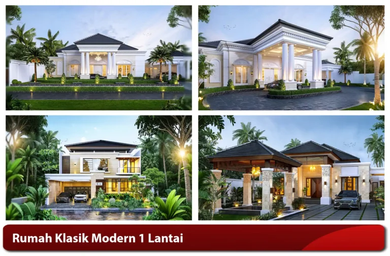 Rumah Klasik Modern 1 Lantai