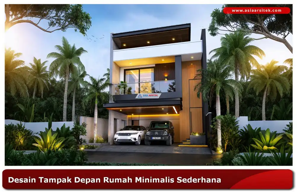Rumah minimalis sederhana tampak depan