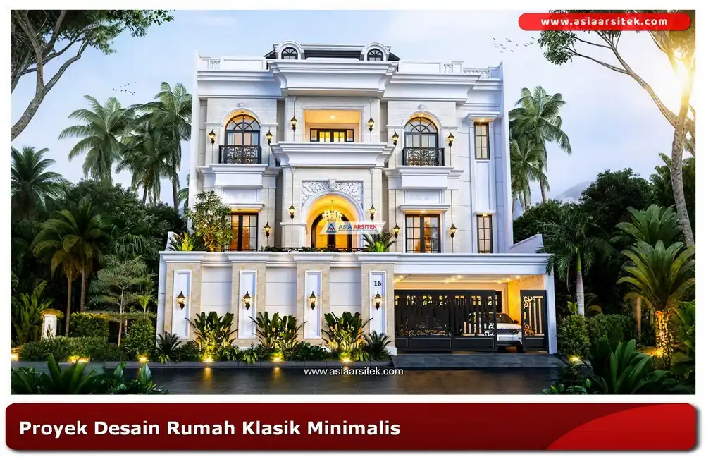 proyek rumah klasik minimalis di Jakarta Selatan