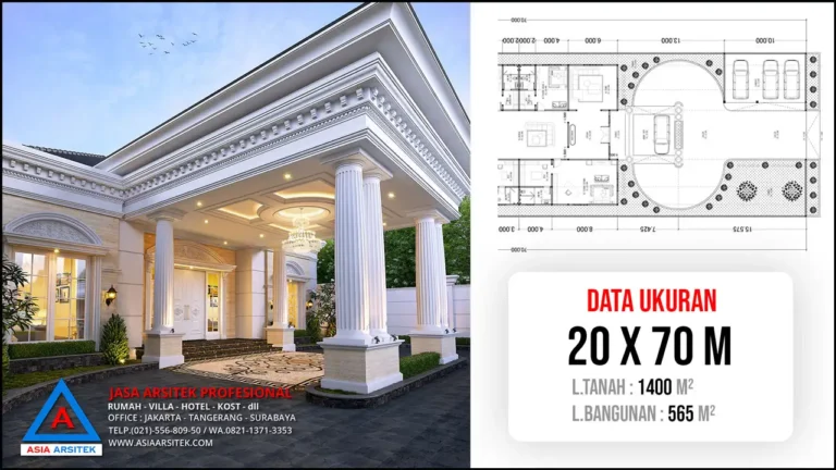 hd Jasa Arsitek Desain Rumah Mewah Klasik 1 Lantai di Sulawesi Selatan