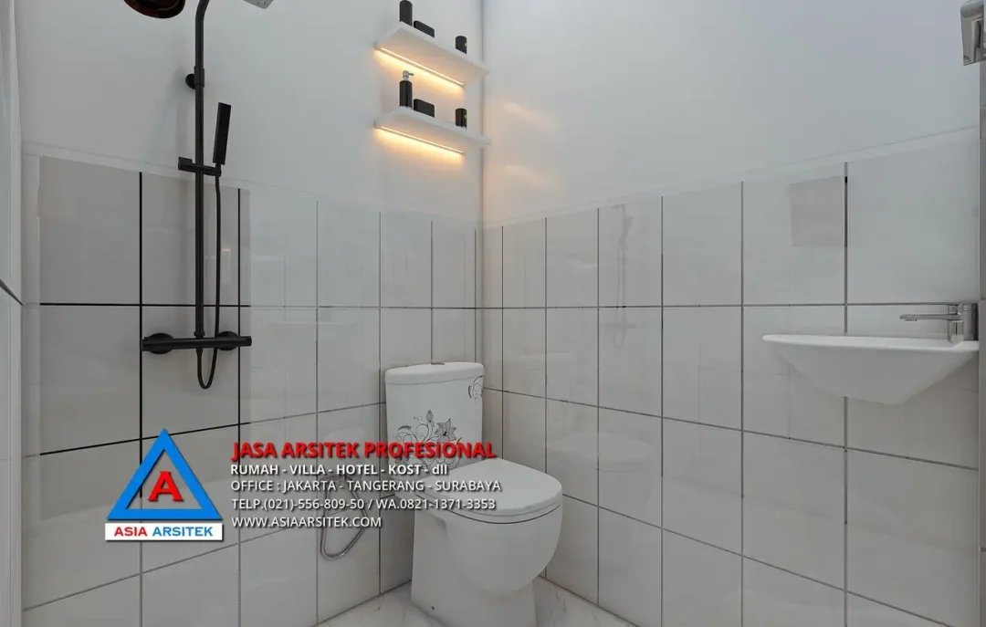 kamar mandi Jasa Desain Rumah Kost 2 Lantai di Kulon Progo Yogyakarta