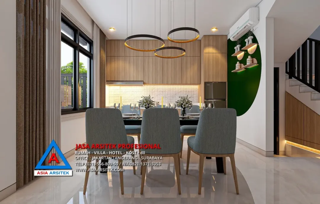 ruang makan Jasa Desain Rumah Kost 2 Lantai di Kulon Progo Yogyakarta