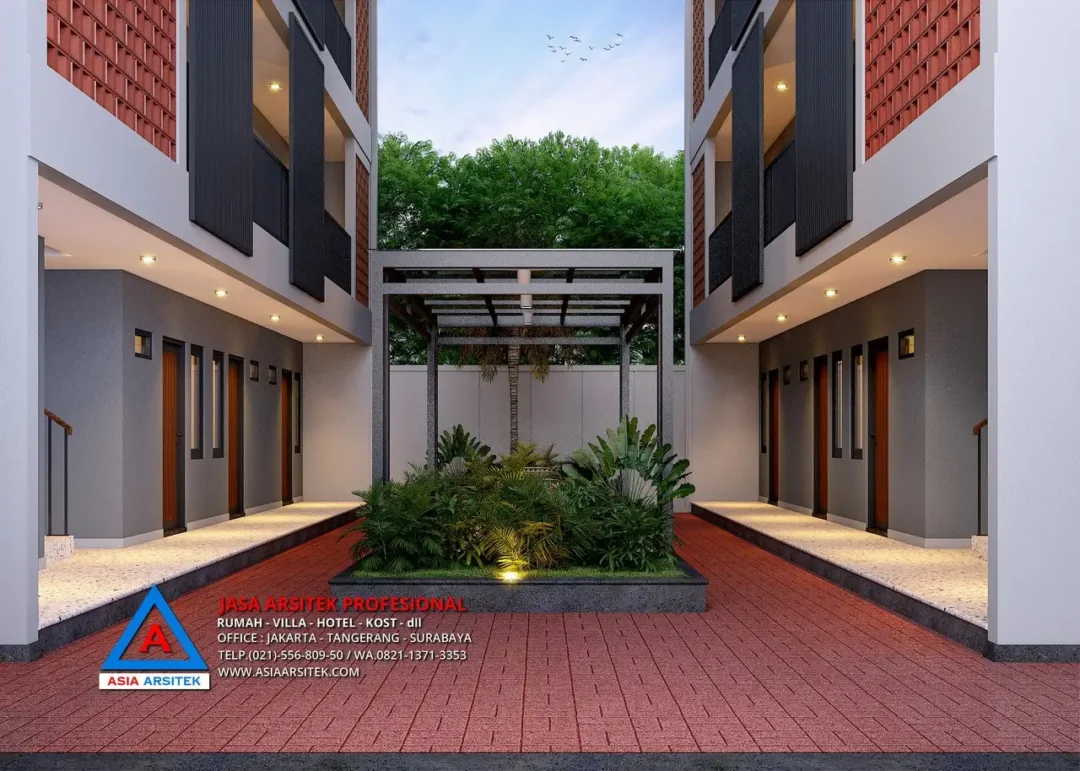 taman Jasa Desain Rumah Kost 4 Lantai di Cisauk Tangerang