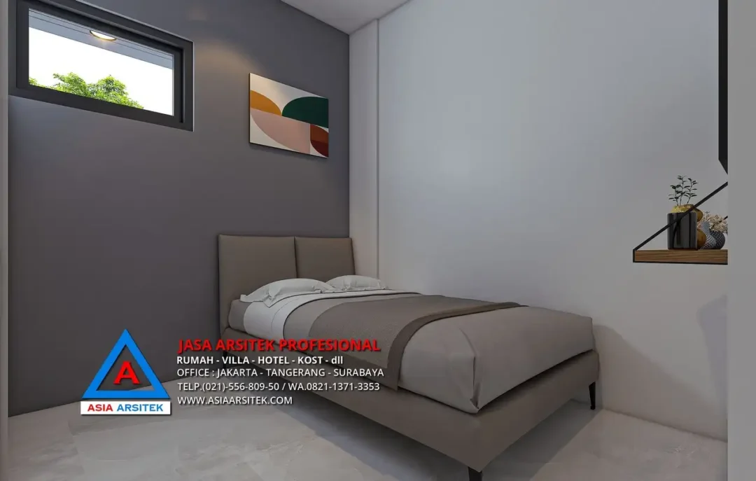 kamar kost Jasa Desain Rumah Kost 4 Lantai di Cisauk Tangerang