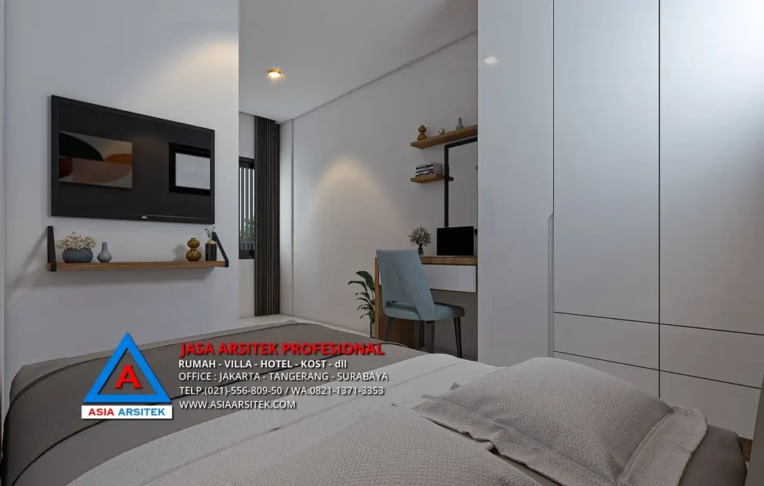 ruang belajar Jasa Desain Rumah Kost 4 Lantai di Cisauk Tangerang